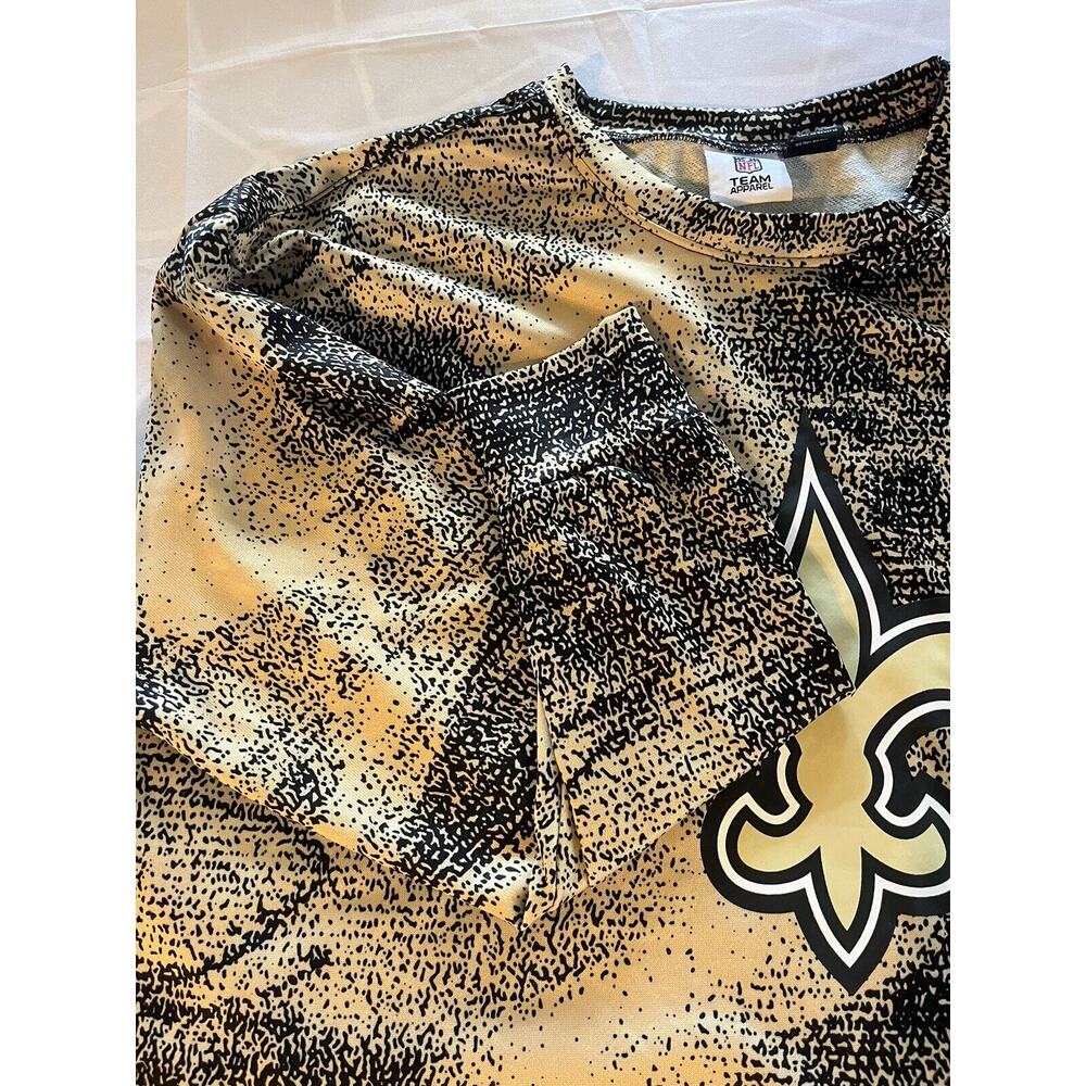 NFL Team Apparel Henley Men’s XL New Orleans Saints Long Sleeve Heavy